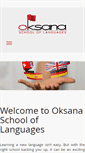 Mobile Screenshot of oksanaschooloflanguages.com